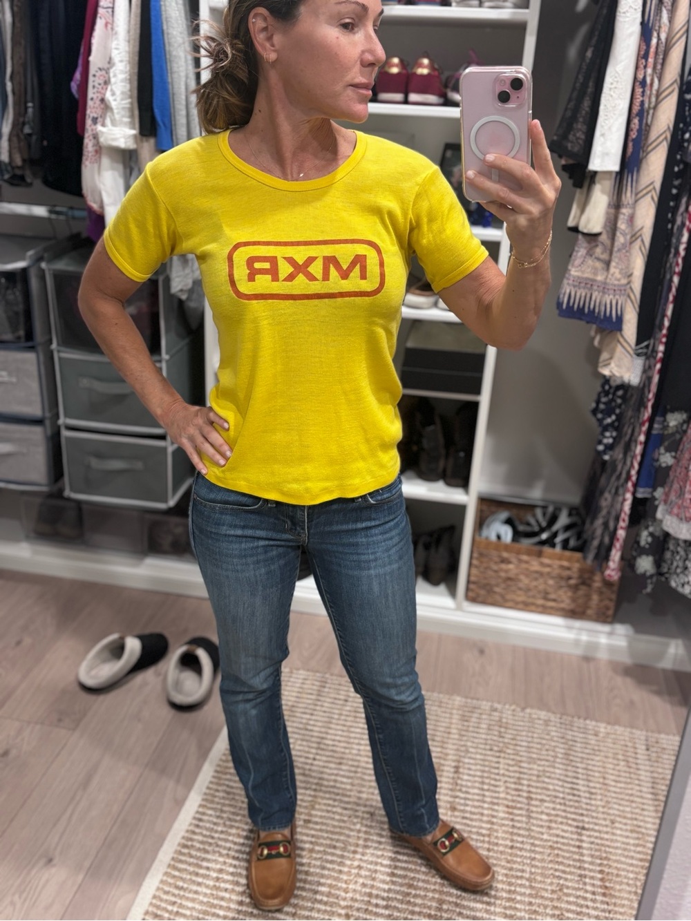 Vintage Bright Yellow Short-Sleeve Logo Tee - MXR Graphic